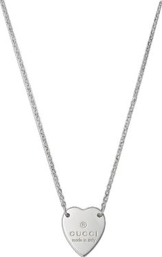 Buy Gucci, Heart Necklace, Gucci, Sterling Silver, Silver