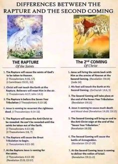 an old book with two pictures of horses and the words rapture and the second coming