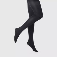 Women's 120d Blackout Tights - A New Day™ : Target Black Elastane Hosiery For Winter, Black Comfort Stretch Tights For Fall, Solid Tight Over The Knee Tights, Tight Solid Over-the-knee Tights, Black Comfort Stretch Tights For Winter, Comfort Stretch Black Winter Tights, Winter Black Comfort Stretch Tights, Black Comfort Stretch Winter Tights, Black No-show Tight Hosiery