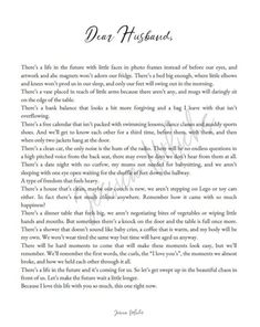 a page from the book dear husband