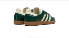 #adidas Casual Adidas Logo Leather Custom Sneakers, Casual Adidas Logo Leather Sneakers, Classic Green Adidas Sneakers, Green Leather Sneakers With Gum Sole, Classic Green Sneakers With Vulcanized Sole, Custom Green Adidas Sneakers, Adidas Green Custom Sneakers With Rubber Sole, Adidas Green Sneakers With Vulcanized Sole, Adidas Green Leather Skate Shoes