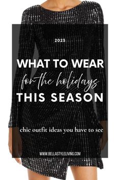 holiday party outfit ideas Fall Festival Outfit, Christmas Party Dresses, Sparkly Christmas, Sparkly Party Dress, Cozy Sweater Dress