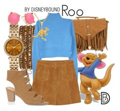 Roo by leslieakay on Polyvore featuring polyvore, fashion, style, Monki, Oasis, Glamorous, Michael Kors, Chan Luu, Trina Turk, women's clothing, women's fashion, women, female, woman, misses, juniors, disney and disneybound Pooh Disneybound, Fan Outfits, Disney Outfits Women, Disney Bounds