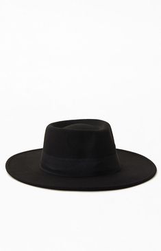 Elevate your next look by adding the new Structured Fedora Hat from PacSun. This structured hat features a pinched crown with a wide brim and a tonal ribbon. Pinched crown Woven ribbon Wide brim One size fits most PacSun Womens Structured Fedora Hat - Black Black Felt Hat, Black Wicker, Woven Ribbon, Black Felt, Felt Hat, Fedora Hat, Wide Brimmed, Pacsun, Fedora