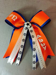 Soccer Bow Volleyball Bows Diy, Sports Bows, Volleyball Hair Bows, Soccer Mommy, Volleyball Things, Volleyball Bows, Hoco Mums, Soccer Bow, Isabella Grace