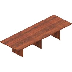 a wooden bench sitting on top of a white background