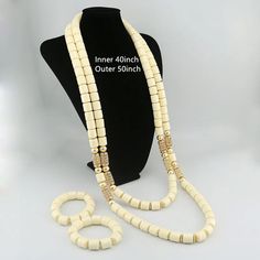 Elevate your Nigerian wedding or party look with this Bead Jewelry. Handcrafted with care, these jewelry pieces add a touch of color and cultural significance to your ensemble, making you stand out with traditional elegance. Elegant White Necklace For Traditional Ceremonies, Elegant White Necklaces For Traditional Ceremonies, Elegant Gold Bridal Sets For Traditional Ceremonies, Traditional Adjustable Beads For Wedding, Traditional White Polished Beads Jewelry, Traditional Jewelry For Ceremonies With Round Beads, Traditional Ceremony Jewelry With Gold Round Beads, Traditional Jewelry With Round Beads For Ceremonies, Gold Beads Jewelry For Traditional Ceremonies