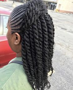 Mirco Twist, Flat Twist With Extensions, Caribbean Braids, Caribbean Hairstyles, Two Strand Twist Updo, Twists Hairstyles, Flat Twists