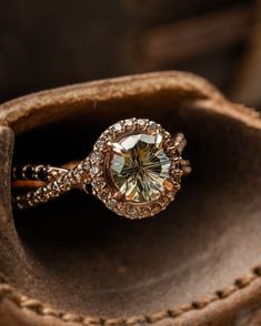 Gold Sapphire Engagement Ring, Brown Engagement Rings, Heirloom Engagement Rings, Brown Diamond Engagement Ring, Engagement Ring Sapphire, Brown Diamond Ring, Green Sapphire Engagement, Green Sapphire Engagement Ring, Green Sapphire Ring