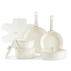 white dishes and utensils on a white background