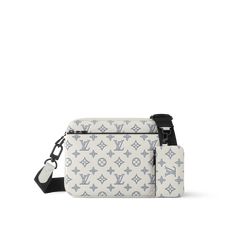 LOUIS VUITTON® - Trio Messenger - White Louis Vuitton Bag Men, White Louis Vuitton Bag, Louis Vuitton Trio Messenger, Mens Louis Vuitton, Mens Designer Bag, Monogram Jacket, Sac Louis Vuitton, Trunk Bag, Monogram Pattern