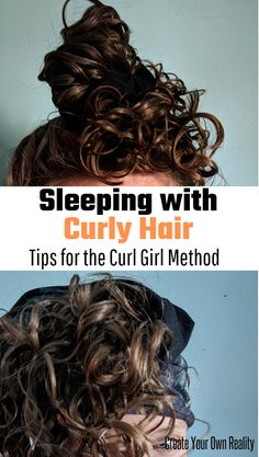 Help your naturally curly hair look it’s best with these nighttime curly hair care tips. Keep your curls intact overnight with these techniques. #curlygirl #curlygirlmethod #curlygirltips #curlyhair #curlyhairtips #sleepingincurls Sleeping With Curly Hair, Sleep With Curly Hair, The Curly Girl Method, Hair 50, Curly Hair Overnight, How To Sleep, Curly Hair Inspiration