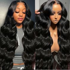 PRICES MAY VARY. 30 inch Lace Front Wig Human Hair Material: 100% unprocessed Brazilian virgin glueless wigs human hair pre plucked, 180 density, cut from healthy young female head directly. Full cuticle aligned, soft and bouncy, full and thick, natural and healthy, natural luster and color. Human Hair Lace Front Wigs Lace Detail: Frontal wigs human hair, bleached knots and pre plucked with natural hairline, with baby hair around. Ear to ear swiss lace HD transparent, match all skin tones well. Human Hair Color, Natural Human Hair, Colored Wigs, Body Wave Wig, Short Bob Wigs, Body Wave Hair, Lace Closure Wig, Short Wigs, Long Wigs