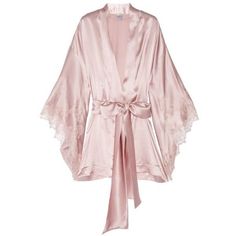 Luxury fashion & independent designers | SSENSE Fashion Design Inspiration, Carine Gilson, Best Bridesmaid Gifts, Kimono Dressing Gown, Pink Kimono, Retro Lingerie, Satin Kimono, Pretty Lingerie