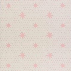 pink stars on white background with polka dots