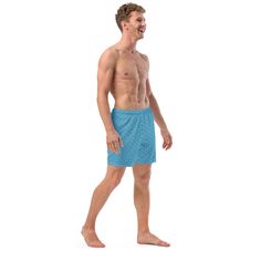 This swimsuit is quick-drying, breathable, and has multiple pockets so you can carry your valuables and other small items with you at all times. It also has a built-in smooth liner to prevent chafing, making it comfortable and less irritating to the skin even after long hours on the beach. This is an original brand of swimwear with a Japanese traditional pattern design that have been popular in Kyoto for a long time and reliable manufacturing technology that boasts of producing more than 1 milli Traditional Pattern Design, Moroccan Culture, Moroccan Fashion, Men's Swimwear, Mens Swim Trunks, Moroccan Style, Man Swimming, Mens Swimwear, This Man