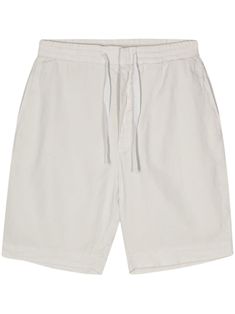 sand beige tonal stitching two side inset pockets two rear button-fastening jetted pockets rear elasticated waistband straight leg above-knee length concealed front button, hook and zip fastening drawstring waist Beige Short Bottoms With Patch Pockets, Casual Cream Linen Shorts, Beige Bermuda Bottoms With Elastic Waistband, Relaxed Fit Cream Shorts With Pockets, Beige Relaxed Fit Shorts With Patch Pockets, Casual Neutral Shorts With Pockets, Beige Relaxed Fit Bermuda Bottoms, Beige Bermuda Bottoms With Relaxed Fit, Beige Straight Hem Bottoms For Summer