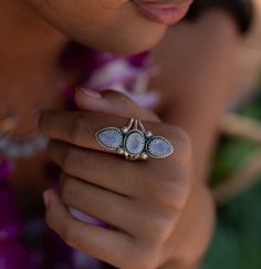 》D E T A I L S《 ✦ M E T A L : Sterling Silver 925 ✦ S T O N E : Moonstone ✦ B I R T H S T O N E : June ( Moonstone ) 💎 Because of the name, this stone always had a strong connection with the magic of the moon. The moonstone is known as a protection for travelers, a gift of love & passion and a path to wisdom. ✧ Please note natural gemstones are unique and may vary in shape or color. ✧ 》✦ S A V E * B U Y * M O R E ✦《 Use the code MARESIA2 and get 10% OFF when you buy 2 items. Use the code MA Silver Moonstone Jewelry For Festival, Healing Moonstone Jewelry, Bohemian Sterling Silver Jewelry For Healing, Bohemian Adjustable Crystal Ring With Gemstone Accents, Healing Moonstone Ring With Natural Stones, Bohemian Jewelry With Gemstone Accents, Bohemian Crystal Ring With Gemstone Accents As Gift, Bohemian Moonstone Ring With Large Stone For Gift, Moonstone Rings With Natural Stones