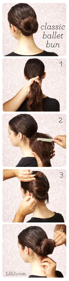 How To Do A Classic Ballet Bun Tutorial. Ballerina Bun Tutorial, Ballet Bun Tutorial, Ballet Hair, Classic Bun, Diy Hairstyle, Bun Tutorials, Ballerina Bun