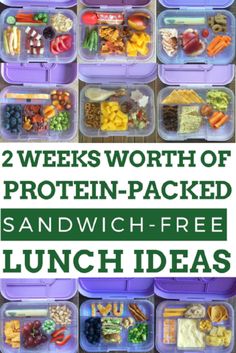 two week worth of protein packed sandwich - free lunch ideas