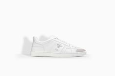 Trainer in white calfskin leather and suede calfskin - Tênis Dior Fashion Art