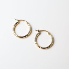 EAR-14K 14k 1.5x15mm Tube Hoop Classic Small Hoop Earrings In 14k Gold Filled, Classic 14k Gold Filled Huggie Earrings For Anniversary, Classic 14k Gold Filled Hoop Earrings For Anniversary, Simple 14k Gold Huggie Earrings For Everyday, Classic 14k Gold Huggie Rings, Classic Huggie 14k Gold Rings, 14k Gold Huggie Rings For Everyday, Everyday 14k Gold Huggie Rings, Tarnish Resistant Hoop Earrings