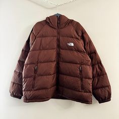 The North Face Men's Hydrenalite Hoodie 600 Fill Down Puffer Jacket Brown 2xl Men's Size: 2xl Note: There's Ink Mark On The Tag To Prevent Store Return. Otherwise Brand New Without Tag. Pit To Pit: 27" Length: 29" The Water-Repellent Men’s Hydrenalite Down Hoodie Pairs City Style With Expedition-Tested Features Like 600-Fill Down Baffles And An Insulated Hood To Keep The Iciest Winds At Bay. 600 Fill Recycled Waterfowl Down Attached, Three-Piece Hood Body Fabric And Lining Made With Recycled Nyl Puffer Jacket Brown, Down Puffer Jacket, North Face Mens, City Style, North Face Jacket, Three Piece, Puffer Jacket, Repellent, Water Repellent