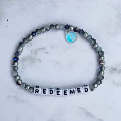 Introducing the Redeemed Bracelet, a radiant piece from our cherished God Says Collection. This bracelet is inspired by the comforting words of Isaiah 43:1. “But now thus says the Lord, he who created you, O Jacob, he who formed you, O Israel: “Fear not, for I have redeemed you; I have called you by name, you are mine.” (Isaiah 43:1, ESV) It's more than just an accessory—it's a heartfelt reminder of your divine redemption and unique identity in Christ. Each Redeemed Bracelet is meticulously handcrafted in Texas, ensuring that every bead is touched by care and devotion. The bracelet features a delightful array of crystal and seed beads that shimmer with elegance. Its vibrant colors and unique patterns make it a standout piece, truly one-of-a-kind—much like the message it carries. Incorporat Scripture Bracelet, Comforting Words, Faith And Hope, Isaiah 43, Word Bracelet, Inspirational Bracelets, God Says, Words Of Comfort, Bracelet Collection