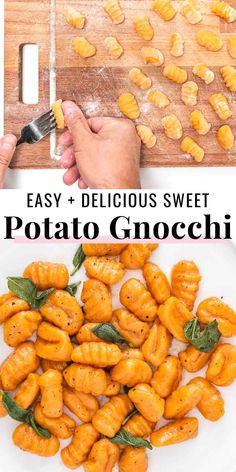 the recipe for easy and delicious sweet potato gnocchi