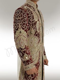 Designer velvet patch Sherwani - Sherwani - Men's Festive Semi-stitched Embellished Sherwani, Festive Embellished Semi-stitched Sherwani, Eid Lehenga With Stone Work, Gold Embellished Kurta For Reception, Designer Lehenga With Stone Work For Eid, Traditional Embellished Semi-stitched Sherwani, Traditional Drape Bandhgala With Intricate Embroidery For Reception, Reception Bandhgala With Intricate Embroidery, Embellished Sherwani With Traditional Drape For Designer Wear