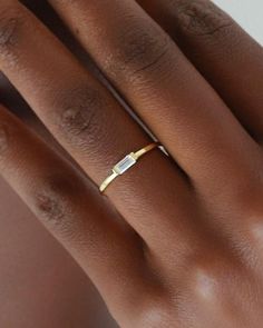 - 18K Gold Vermeil Brown CZ Ring - You will receive one white CZ ring made of solid 925 sterling silver and gold plated with a very thick layer of 18K gold D E T A I L S : ▪ Solid 925 Sterling Silver ▪ 18K Gold Vermeil Ring ▪ White Cubic Zirconia Gem ▪ Hypoallergenic ▪ Nickel-free Handcrafted in vermeil, a thick 18k gold layer on 925 sterling silver embedded with fine zirconia stones, the gold ring glistens and gleams as it catches the light. With its elegant finish, the dainty ring can be effor Minimalist Diamond Ring With Baguette Cut, Dainty Emerald-cut Diamond Promise Ring, Delicate Emerald Cut Promise Ring, Delicate Emerald Cut Diamond Ring, Minimalist Emerald Cut Cubic Zirconia Ring, Minimalist Baguette Cut Diamond Promise Ring, Minimalist 14k Gold Ring With Vs Clarity, Minimalist Emerald Cut Diamond Ring For Everyday, White Gold Baguette Cut Rings For Everyday