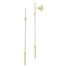 Accent your look with the eye-catching style of these LUMINOR GOLD chain drop earrings. Click on this JEWELRY & WATCHES GUIDE to learn about fit, styles, materials and more! Accent your look with the eye-catching style of these LUMINOR GOLD chain drop earrings. Click on this JEWELRY & WATCHES GUIDE to learn about fit, styles, materials and more! FEATURES Backings: post Metal: 14k gold Finish: polished Packaging: velvety pouch Size: One Size. Color: Yellow. Gender: female. Age Group: adult. Chain Drop Earrings, Post Metal, Gold Finish, Gold Chain, Gold Chains, Gender Female, Jewelry Earrings Dangle, Jewelry Watches, Age Group