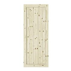 an open wooden door on a white background