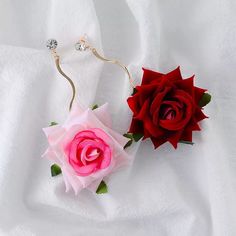 ..How gorgeous are these rose petal earrings? -Choose from 2 different colors -Lightweight -L 11.6cm Valentine's Day Rose Red Flower Earrings For Party, Rose Red Rose Design Flower Earrings For Wedding, Rose Red Flower Design Earrings For Wedding, Red Rose Design Earrings For Party, Rose Red Flower Earrings With Rose Design, Rose Red Flower Earrings For Valentine's Day Wedding, Rose Red Flower Earrings For Wedding And Valentine's Day, Rose Flower Earrings For Valentine's Day, Valentine's Day Rose Flower Earrings