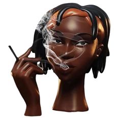 PRICES MAY VARY. 【 Quality】 Made From High-quality Resin Materials, Our Head Scents Burner Black Women Face Is Visually Appealing But Also Durable. The Exquisite Shape And Carved Patterns Make It Even More Unique And Attractive, Adding A Of To Your Décor. 【Expressive Facial Features】Head Incense Burner Black Woman, The Figure's Black Hair Styled In A Sleek, Pulled-back Manner A Sense Of And Sophistication. The Closed Eyes And Subtle Smirk On The Figure's Face Give It A Relaxed And Approachable . Cool Room Stuff, Black Women Elegant, Room Waterfall, Decorations For Bedroom, Cool Room, Women Face, Room Stuff, Closed Eyes, Incense Cones