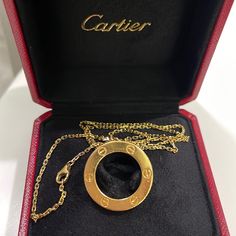 Please Read: Cartier Love Necklace. Cartier Offers Lifetime Warranty And Unlimited Repairs. The Scratches Shown Are Regular Wear And Tear, You Can Take It To Cartier And They Will Clean It And Shine It Back To Brand New. You Get A Great Deal When You Invest In Cartier Jewelry. Everything Is Original. Comes With Authenticity Card And Original Box Necklace Cartier, Cartier Love Necklace, Cartier Necklace, Cartier Jewelry, Cartier Love, New You, Love Necklace, Cartier, Womens Jewelry Necklace