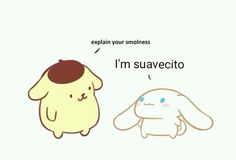 an image of two cartoon animals with caption that reads explain your smothies i'm suavecito