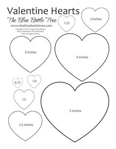 valentine's day printables for kids to color and cut out the hearts