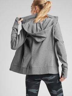 Triumph Hoodie | Athleta Gym Studio, Outdoor Yoga, At The Gym, Affordable Luxury, Comfy Fits, The Gym, Right Side, Unique Pieces, Zip Pockets