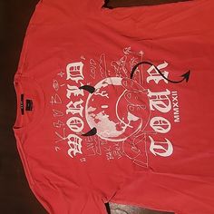 Red Ksubi World Tour T-Shirt. Size 2xl. Never Worn. Nwot Tour T Shirts, World Tour, Colorful Shirts, Tee Shirts, Mens Shirts, Man Shop, Red, T Shirt, Color