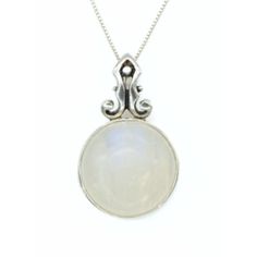 Round Moonstone Pendant, Rainbow Moonstone, Large Moonstone, June Birthstones, 20 Carat Stone, Vintage Pendants, Moonstone, Silver Pendant Moonstone Jewelry With Large Round Stone, Round Moonstone Jewelry With Large Stone, Round Moonstone Gemstones, Sterling Silver Cabochon Gemstone Round Pendant, White Sterling Silver Necklace With Round Stone, White Round Moonstone Gemstones, Large Round Sterling Silver Gemstones, Earrings Matching, Rainbow Moonstone Necklace