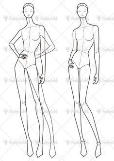 a line drawing of a female mannequin's torso and legs, with the measurements