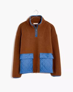 Women's Clothing, Shoes & Accessories | Secret Stock Sale | Madewell Quilted Pocket, Best Ankle Boots, Fleece Quilt, Drop Shoulder Hoodie, Jacket Style, Kids Wear, Zip Up, Blue Brown