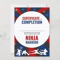 a card with the words, certificate of completion and an image of two people in silhouettes