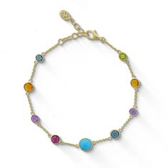 773072 - 14K Yellow Gold - Effy Stationary Multicolor Gemstone Bracelet Multicolor Multi-stone 14k Gold Bracelets, Gift Yellow Gold Multi-stone Diamond Bracelet, Yellow Gold Multi-stone Diamond Bracelet Gift, Yellow Gold Multi-stone Bracelet Gift, Multi-stone 14k Yellow Gold Bracelets, 14k Yellow Gold Multi-stone Bracelets, 14k Yellow Gold Multi-stone Bracelet, Yellow Gold Multi-stone Tennis Bracelet As Gift, Yellow Gold Multi-stone Tennis Bracelet