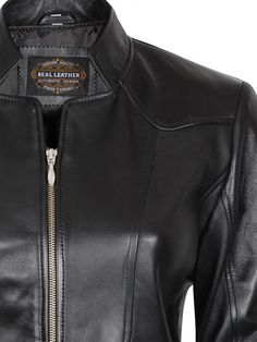 The women's black leather jacket is designed to give your a slim and polished look. The fine details and excellent quality makes it a must-have. Shop now at a discounted price. Brown Leather Jacket Women, Black Cafe Racer, Fitted Leather Jacket, Asymmetrical Leather Jacket, Racer Leather Jacket, Womens Leather Jacket, Brown Leather Jacket Men, Cafe Racer Leather Jacket, Tan Leather Jackets