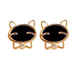 Cat Earring, Cute Cat Ears, Black Cat Earrings, Cat Pajamas, Black Bow Tie, Fashionista Style, Cat Ear, Cat Jewelry, Jewelry Show