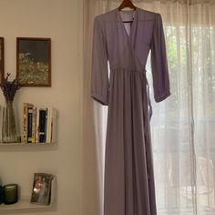 Reposhing This Item I Purchased From @Veronicag119. Loved It, But Ready To Rotate For Something New. Questions? Leave A Comment Below! Spring Lavender Flowy Midi Dress, Modest Long Sleeve Purple Dresses, Feminine Lavender Dress For Daywear, Fitted Long Wrap Dress For Spring, Lavender V-neck Maxi Dress For Spring, Spring Lavender Maxi Dress, Fitted Lavender Midi Dress With Long Sleeves, Chic Lavender Long Sleeve Dress, Chic Long Sleeve Lavender Dress