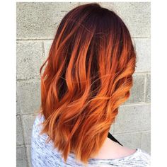 Burnt Orange Hair, Auburn Red Hair, Hair Color Orange, Luxy Hair, Dyed Red Hair, Curly Short