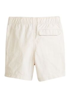 Perfect for pairing with his favorite t-shirt, these shorts from Ocean + Coast make for easy everyday styling. | Ocean + Coast Boys 4-7 Pull On Solid Shorts Bermuda Cotton Swim Trunks With Pockets, White Cotton Swim Trunks With Elastic Waistband, White Cotton Swim Trunks With Pockets, White Casual Cotton Swim Trunks, White Cotton Swim Trunks With Built-in Shorts, T Shirt